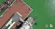 Foul-smelling 'pistachio tide' takes over Baltimore's Inner Harbor