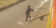 Vandal caught on camera defacing Webb Plaza Mural in Grand Island