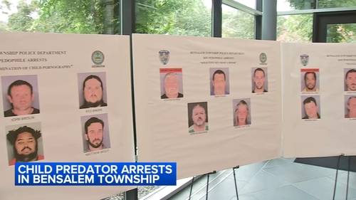 17 arrested amid major crackdown on child predators in Bensalem, Pennsylvania