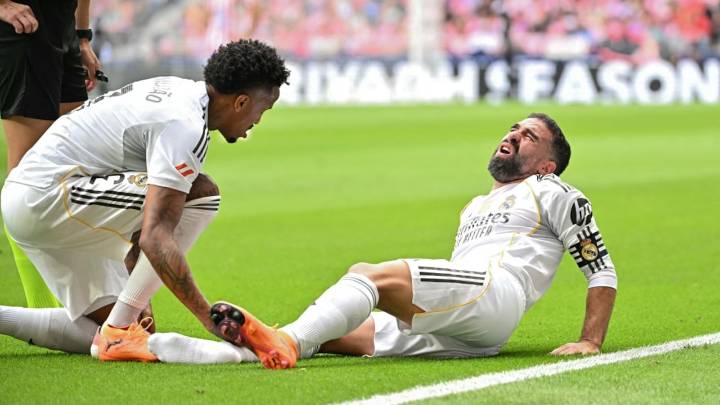 Dani Carvajal, jugador del Real Madrid, será operado de nuevo de la rodilla, tras el clásico español