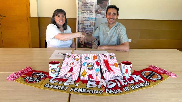 Autismo Burgos y el Club Baloncesto Babieca firman un acuerdo para la creación de merchandising solidario