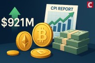 Crypto Inflows Hit $921M After September CPI Report