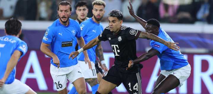 Luis Díaz jugó 45 minutos en otra goleada del Bayern Múnich