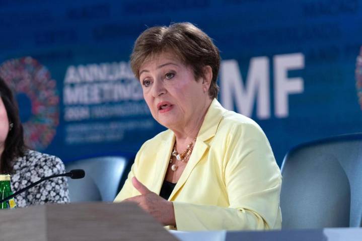 IMF chief warns of economic uncertainty and offers this advice: ‘Buckle up’