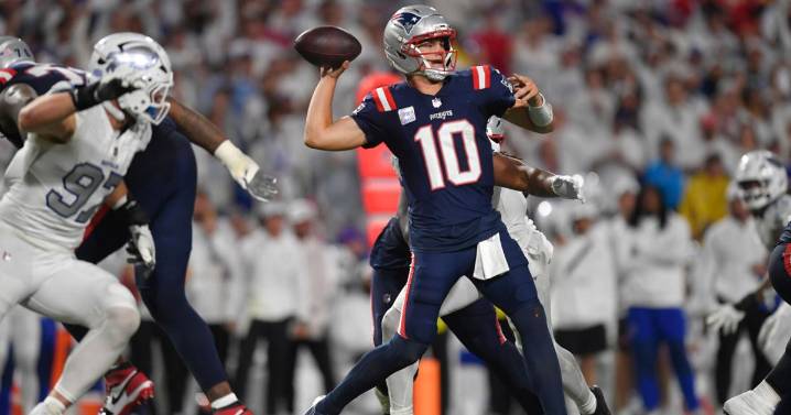 Drake Maye leads Patriots to 23-20 win over Bills, leaving NFL without an unbeaten team