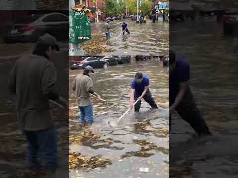 Some flooding is underway in the New York City metro