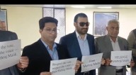 AAP MLA’s Detention: NC, Congress Stage Silent Protest