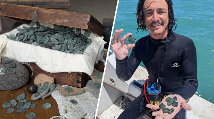 Descubren un asombroso tesoro de un millón de dólares en Florida, legado de un naufragio español de 1715