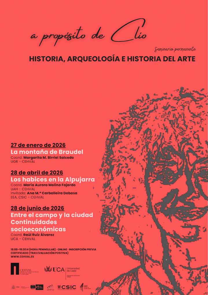 Nace el Seminario Permanente "A propósito de Clío", coordinado por el CEHVAL y la Universidad de Cádiz