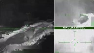 Revela EU video del momento en que bombardea narcosubmarino🎦