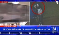 VES: Capturan a delincuente que asaltaba usando máscara de Halloween