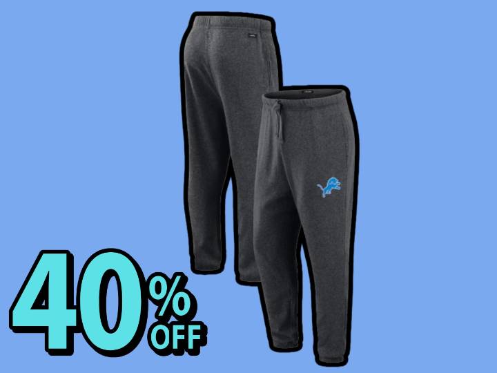 These cozy Detroit Lions joggers just got a massive price cut that fans won’t want to miss