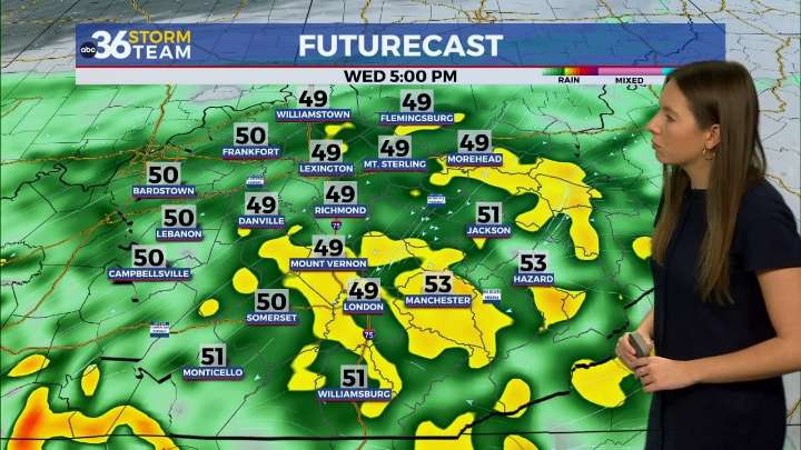 Rainy days ahead for Central and Eastern Kentucky