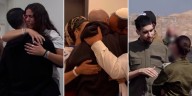 Los conmovedores abrazos de los rehenes israelíes al reencontrarse con sus familiares