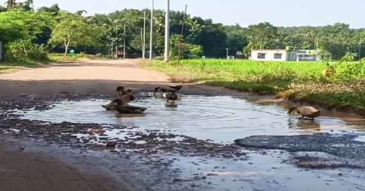No Road Maintenance Before Durga Puja on Khowai–Agartala via Hezamara Route, People Still Suffering Amid Festivities