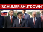 Government Shutdown: Johnson, Thune blame Schumer for shutdown