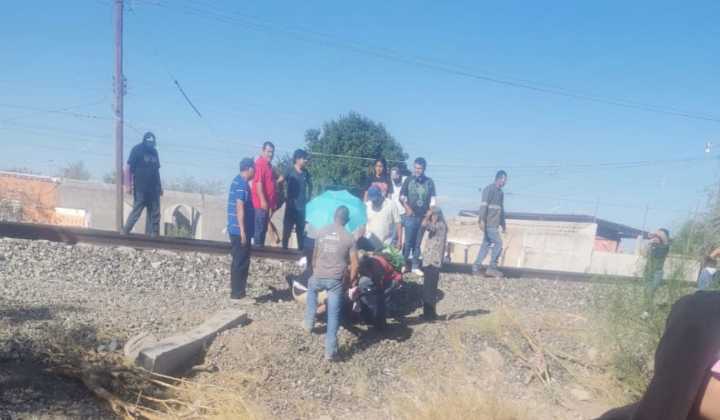 Joven sufre amputación tras ser arrollado por el tren en Francisco I. Madero
