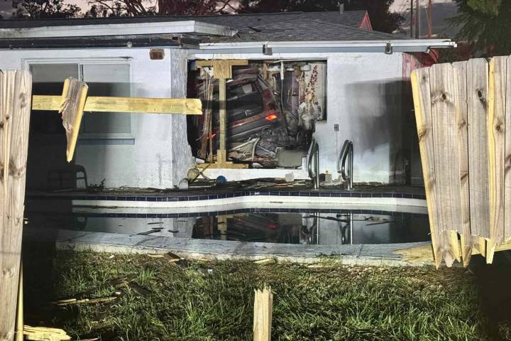 4 Injured After SUV Flies Over Pool and Crashes into Home