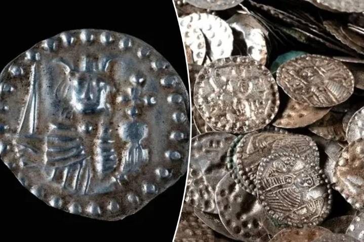 Angler digging for fishing worms uncovers massive medieval treasure in hidden cauldron