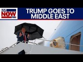 President Trump heads to Middle East ahead of Israeli hostage release
