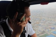 Presidente José Jerí realiza sobrevuelo por distritos de Lima