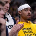 Pacers' Andrew Nembhard out for Memphis game with left shoulder strain