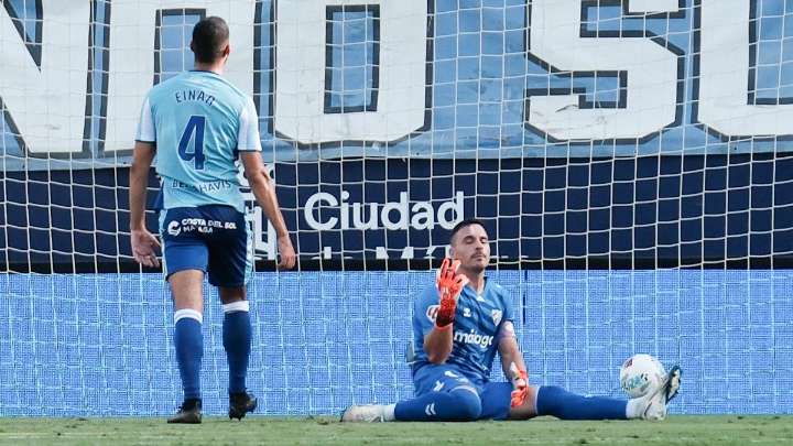 El Málaga CF, sin capacidad de remontar tras encajar primero