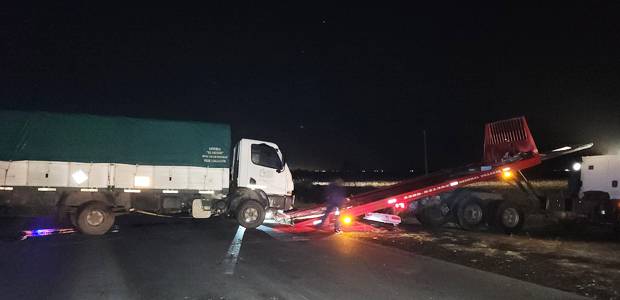 Tras el retiro de las unidades involucradas en el cuádruple choque habilitaron el tránsito en la Ruta 33
