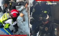 Encapuchados agreden y lesionan a policías durante protesta del 2 de octubre