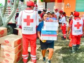 Cruz Roja recibe donativos para damnificados por lluvias en Veracruz