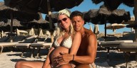 La tarde de relax de Gianluca Simeone y Eva Bargiela en la última etapa de su embarazo: pileta, sol y distensión