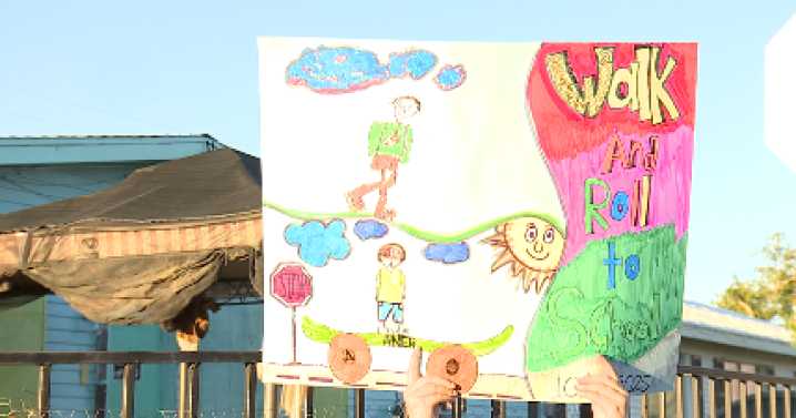 Valley students Walk and Roll to school, promoting safety after recent tragedies