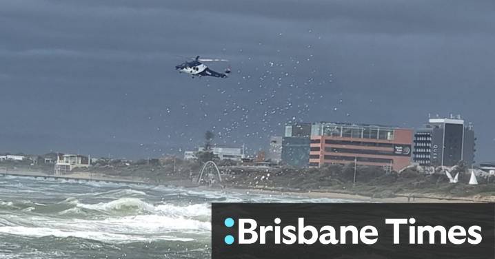Victoria weather: Two men swept off Frankston pier as wild weather batters state
