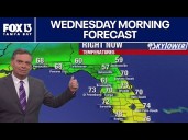 Tampa Weather | Wednesday morning forecast