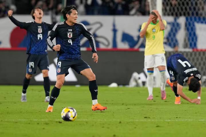 Japón venció a Brasil por primera vez con remontada en amistoso