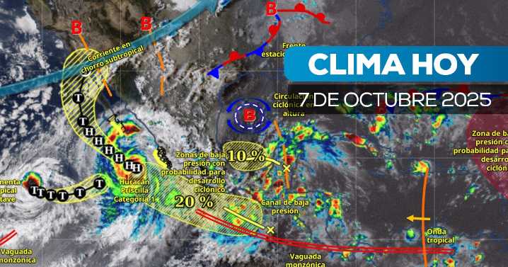 Priscilla se fortalece: el huracán provocará lluvias y oleaje extremo en el Pacífico mexicano