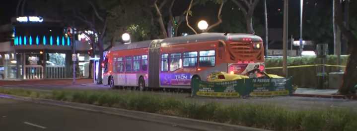 Driver Killed After Early Morning Crash Into Metro Bus in West Hollywood