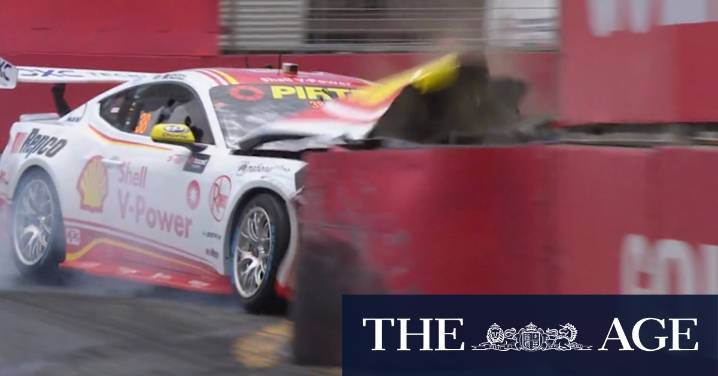 Brodie Kostecki finds the wall at Gold Coast 500