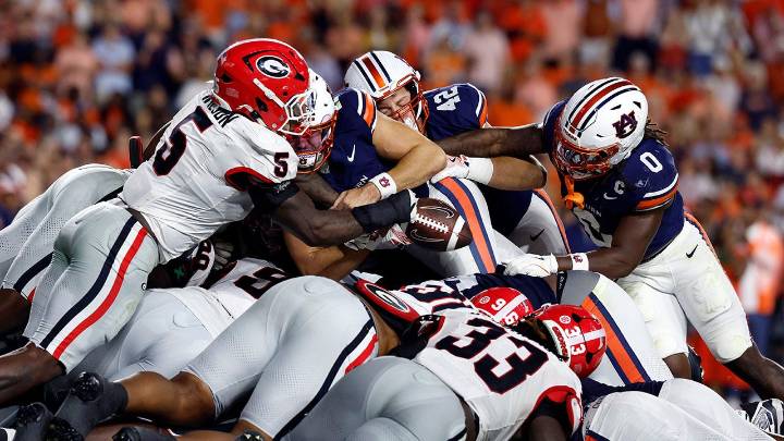 Georgia stymies Auburn after controversial goal