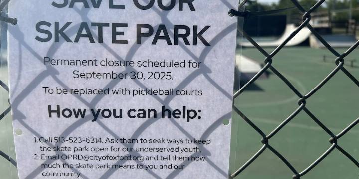 Longtime Oxford Skate Park to be converted into pickleball courts