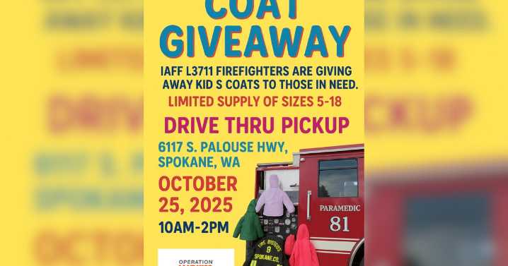 Spokane County Fire District 8 hosts coat giveaway next weekend