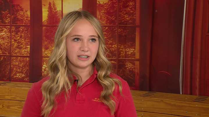 Students at Blue Springs' St. John LaLande Catholic School help KSHB 41's Gift of Sole
