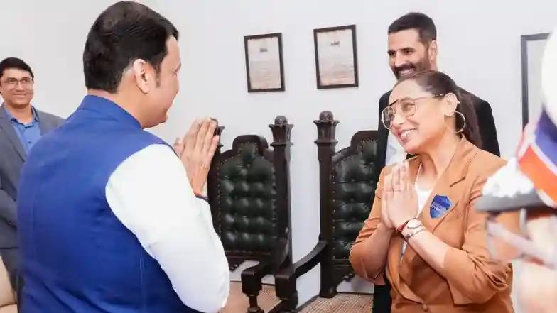 Bollywood Rani Mukerji Takes Break From ‘Mardaani 3’ to Attend Ceremony of Cyber Awareness Month 2025 (See Pics)