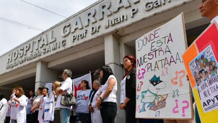 Trabajadores del Hospital Garrahan van al paro en reclamo de la aplicación de la ley de emergencia pediátrica