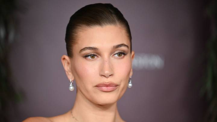 Hailey Bieber perfects cool-girl casual style in vintage jumper and jeans