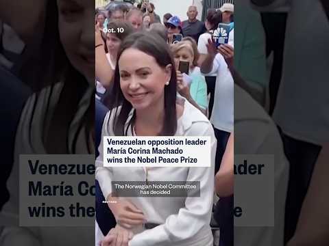 Nobel Peace Prize awared to María Corina Machado, Venezuealan opposition leader