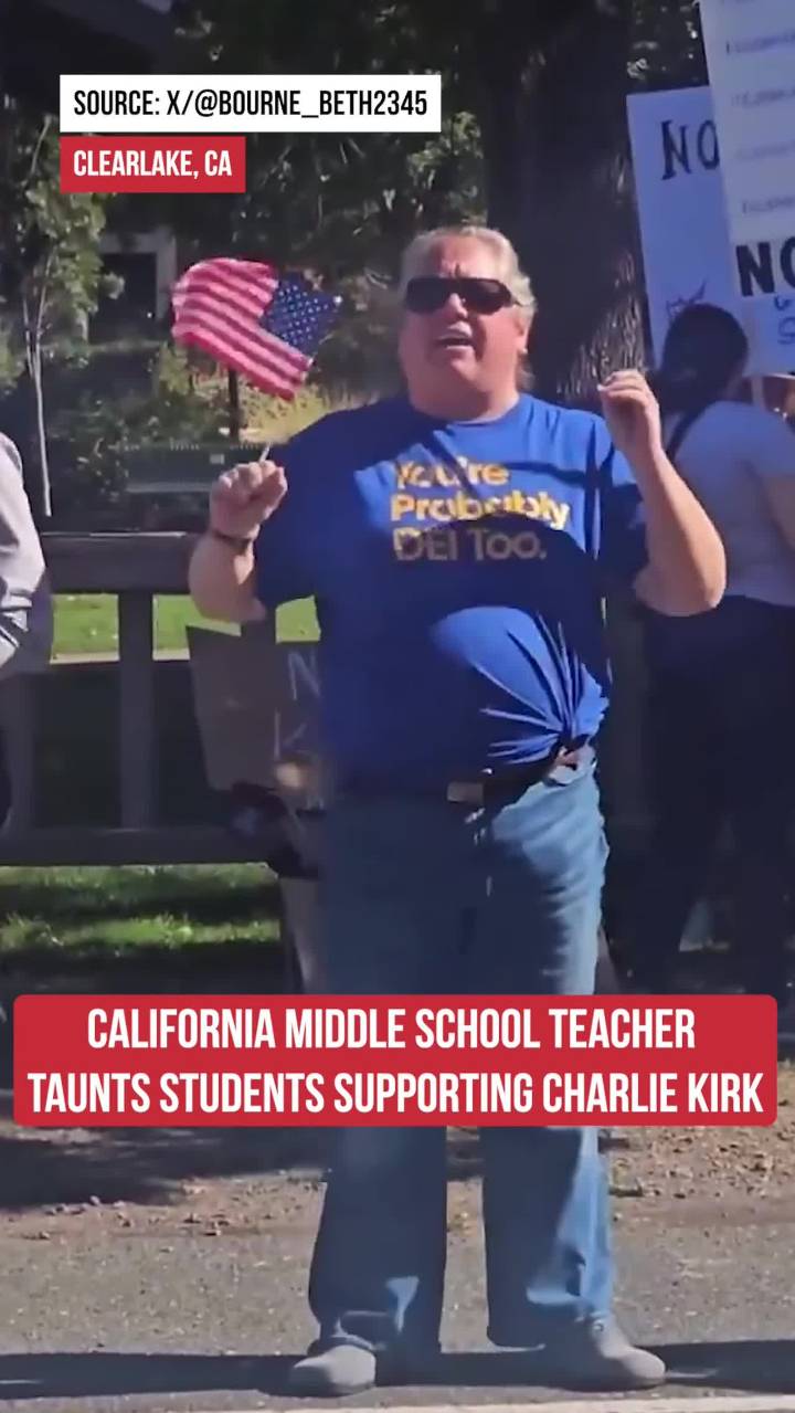 Middle School Teacher’s DISTURBING Reaction To Kids Praising Kirk During 'No Kings' Protest 