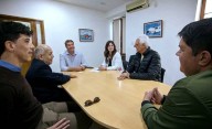 Banco Credicoop presentó al Intendente Biss, sus servicios y propuestas de colaboración