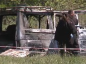 Santa Fe: encontraron una camioneta calcinada con restos humanos en su interior