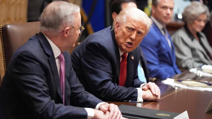 Donald Trump’s tense response to The Nightly’s Latika Bourke over Russia